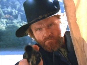 Bill McKinney as Captain Terrill in "The Outlaw Josey Wales"