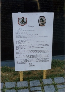 The Original Poem on "Guilt" at the Vietnam War Memorial