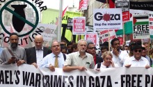 Jeremy Corbyn protest Israel in Gaza