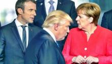 Europe shruggles at Trump Macron